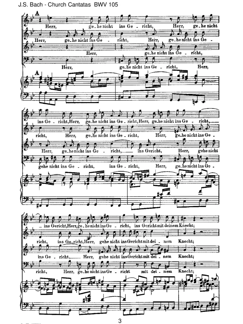 BWV105Herr,gehenichtinsGericht_一万首著名钢琴曲谱哈农贝多芬合集视频教学电子版高清无水印可打印_1古典钢琴知名音乐家谱_巴赫钢琴谱全集_J.S巴赫作品全集_JohannSebastianBach(1685-1750)巴赫