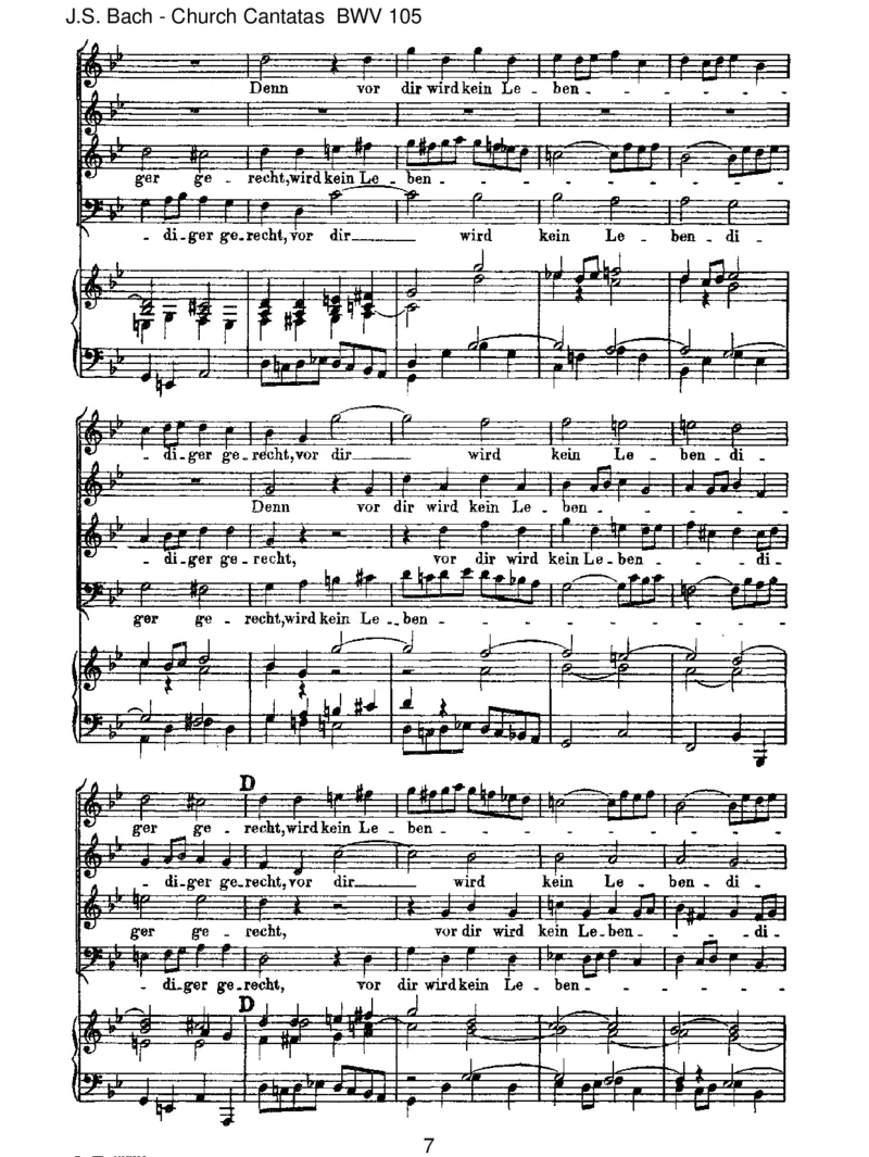 BWV105Herr,gehenichtinsGericht_一万首著名钢琴曲谱哈农贝多芬合集视频教学电子版高清无水印可打印_1古典钢琴知名音乐家谱_巴赫钢琴谱全集_J.S巴赫作品全集_JohannSebastianBach(1685-1750)巴赫