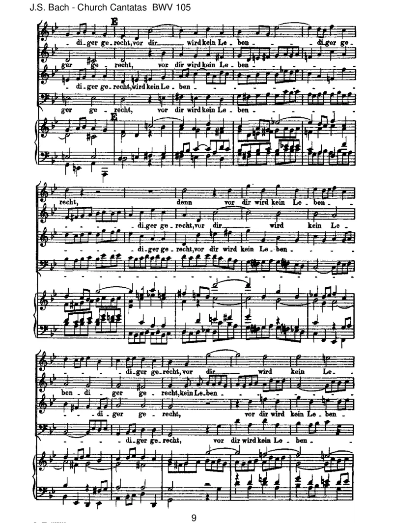 BWV105Herr,gehenichtinsGericht_一万首著名钢琴曲谱哈农贝多芬合集视频教学电子版高清无水印可打印_1古典钢琴知名音乐家谱_巴赫钢琴谱全集_J.S巴赫作品全集_JohannSebastianBach(1685-1750)巴赫
