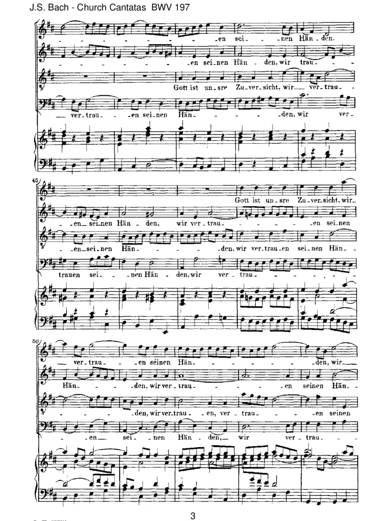 BWV197Gottistuns'reZuversicht_一万首著名钢琴曲谱哈农贝多芬合集视频教学电子版高清无水印可打印_1古典钢琴知名音乐家谱_巴赫钢琴谱全集_J.S巴赫作品全集_JohannSebastianBach(1685-1750)巴赫