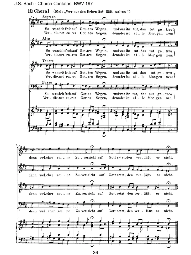 BWV197Gottistuns'reZuversicht_一万首著名钢琴曲谱哈农贝多芬合集视频教学电子版高清无水印可打印_1古典钢琴知名音乐家谱_巴赫钢琴谱全集_J.S巴赫作品全集_JohannSebastianBach(1685-1750)巴赫