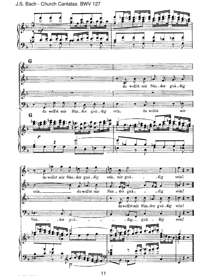 BWV127HerrJesuChrist,wahr'rMenschundGott_一万首著名钢琴曲谱哈农贝多芬合集视频教学电子版高清无水印可打印_1古典钢琴知名音乐家谱_巴赫钢琴谱全集_J.S巴赫作品全集
