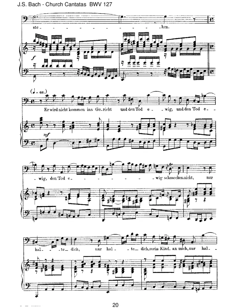BWV127HerrJesuChrist,wahr'rMenschundGott_一万首著名钢琴曲谱哈农贝多芬合集视频教学电子版高清无水印可打印_1古典钢琴知名音乐家谱_巴赫钢琴谱全集_J.S巴赫作品全集