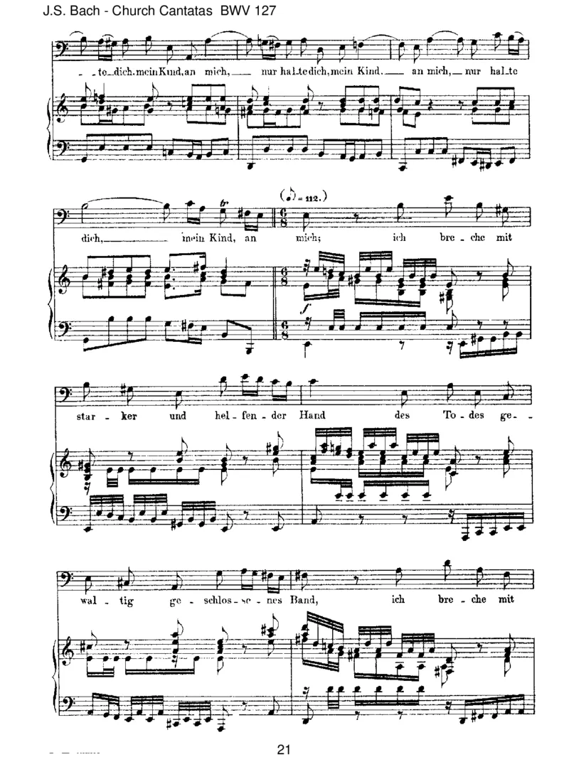 BWV127HerrJesuChrist,wahr'rMenschundGott_一万首著名钢琴曲谱哈农贝多芬合集视频教学电子版高清无水印可打印_1古典钢琴知名音乐家谱_巴赫钢琴谱全集_J.S巴赫作品全集
