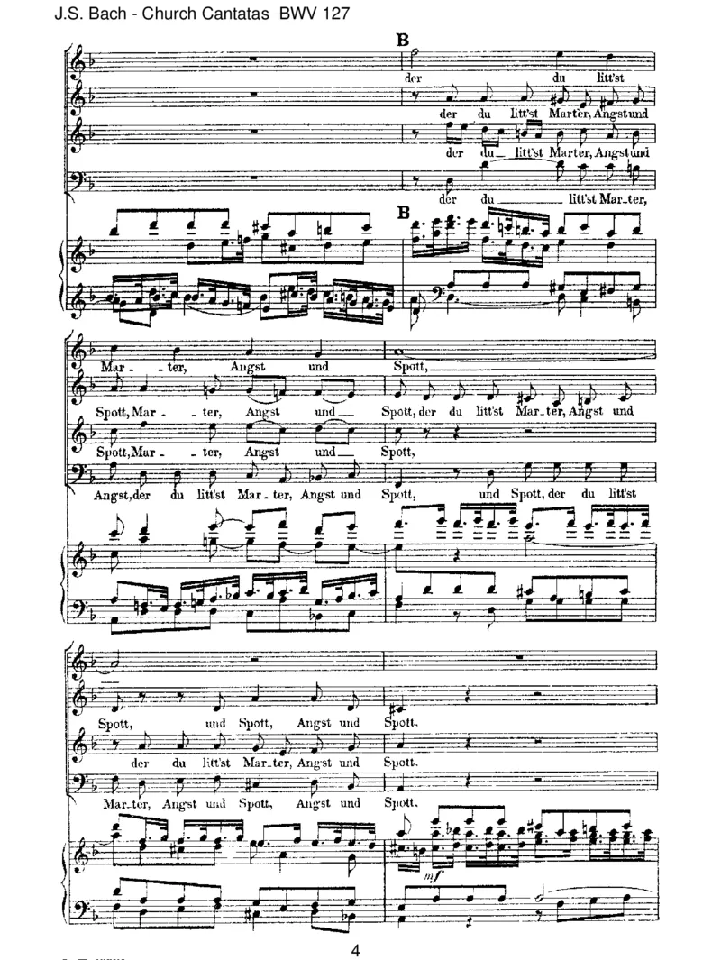 BWV127HerrJesuChrist,wahr'rMenschundGott_一万首著名钢琴曲谱哈农贝多芬合集视频教学电子版高清无水印可打印_1古典钢琴知名音乐家谱_巴赫钢琴谱全集_J.S巴赫作品全集