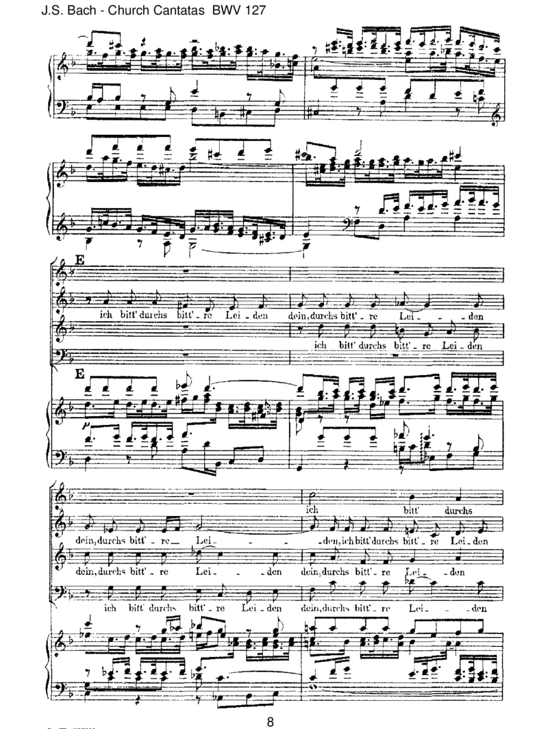 BWV127HerrJesuChrist,wahr'rMenschundGott_一万首著名钢琴曲谱哈农贝多芬合集视频教学电子版高清无水印可打印_1古典钢琴知名音乐家谱_巴赫钢琴谱全集_J.S巴赫作品全集