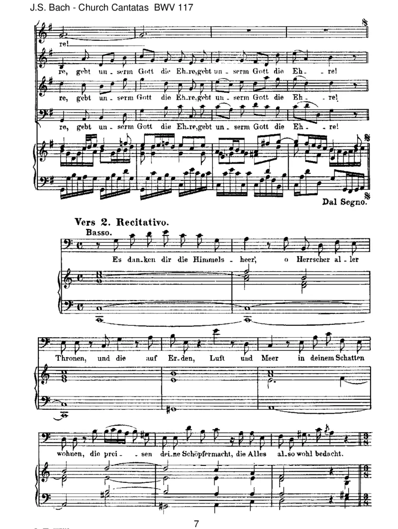 BWV117SeiLobundEhrdemh_chstenGut_一万首著名钢琴曲谱哈农贝多芬合集视频教学电子版高清无水印可打印_1古典钢琴知名音乐家谱_巴赫钢琴谱全集_J.S巴赫作品全集