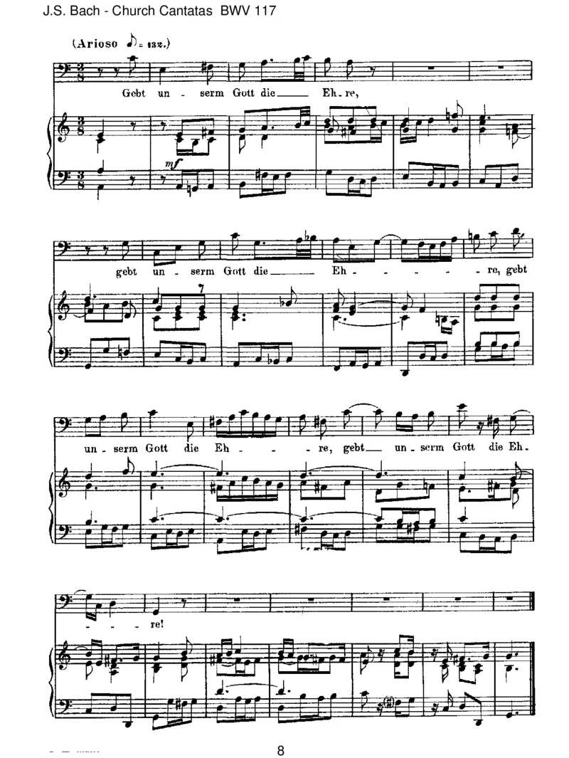 BWV117SeiLobundEhrdemh_chstenGut_一万首著名钢琴曲谱哈农贝多芬合集视频教学电子版高清无水印可打印_1古典钢琴知名音乐家谱_巴赫钢琴谱全集_J.S巴赫作品全集