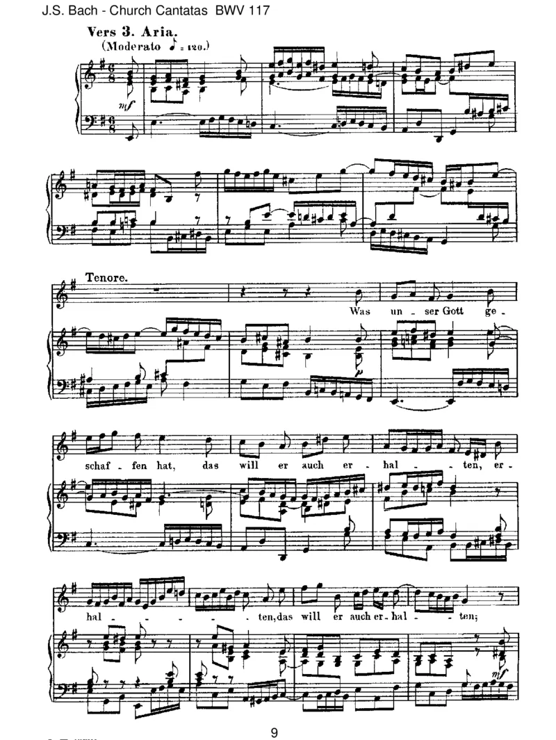 BWV117SeiLobundEhrdemh_chstenGut_一万首著名钢琴曲谱哈农贝多芬合集视频教学电子版高清无水印可打印_1古典钢琴知名音乐家谱_巴赫钢琴谱全集_J.S巴赫作品全集