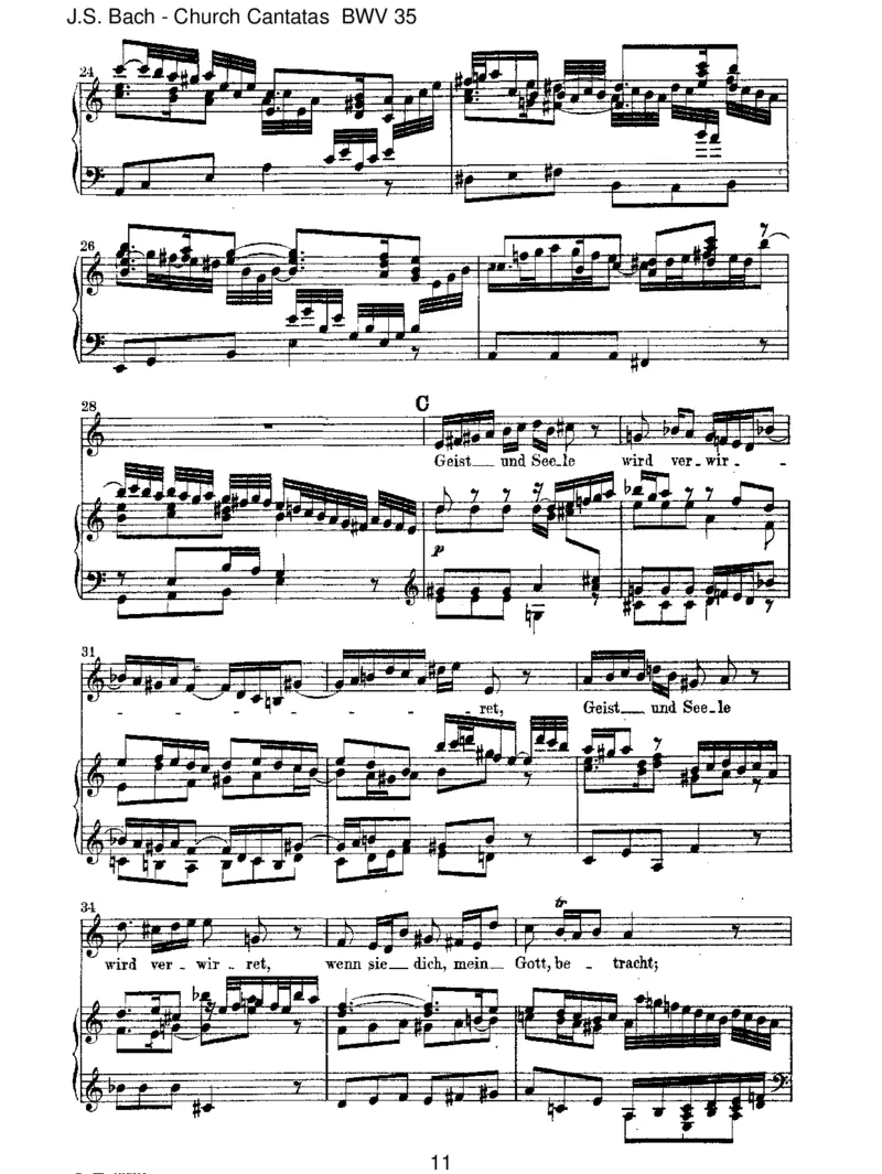 BWV35GeistundSeelewirdverwirret_一万首著名钢琴曲谱哈农贝多芬合集视频教学电子版高清无水印可打印_1古典钢琴知名音乐家谱_巴赫钢琴谱全集_J.S巴赫作品全集_JohannSebastianBach(1685-1750)巴赫