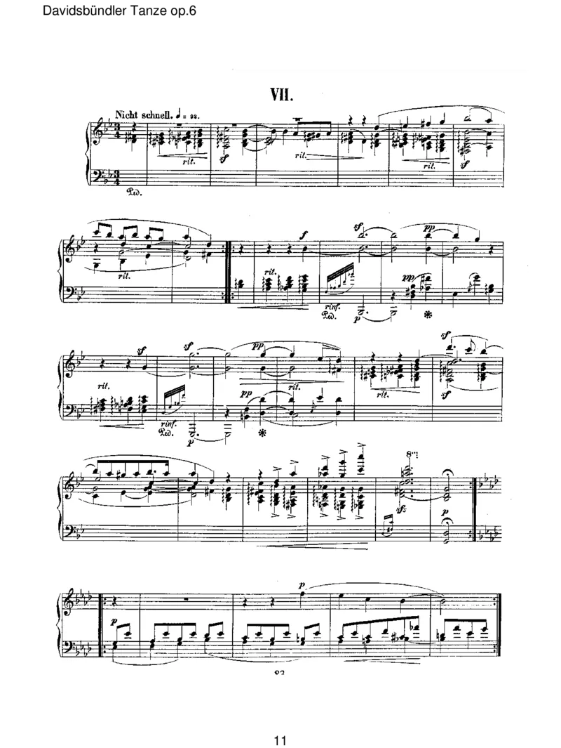 Davidsb&uuml;ndlerTanzeop.6_一万首著名钢琴曲谱哈农贝多芬合集视频教学电子版高清无水印可打印_1古典钢琴知名音乐家谱_舒曼钢琴谱全集_RobertSchumann罗伯特&middot;舒曼(1810-1856)