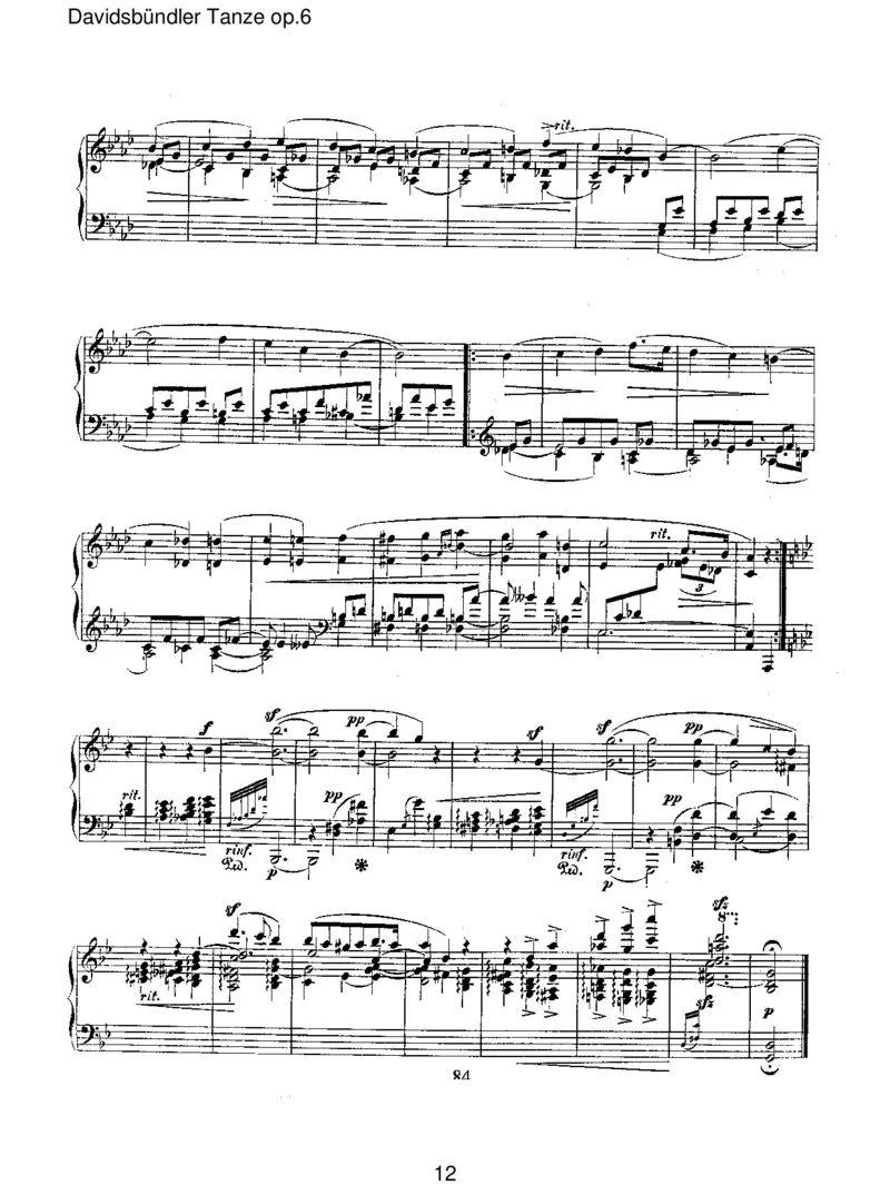 Davidsb&uuml;ndlerTanzeop.6_一万首著名钢琴曲谱哈农贝多芬合集视频教学电子版高清无水印可打印_1古典钢琴知名音乐家谱_舒曼钢琴谱全集_RobertSchumann罗伯特&middot;舒曼(1810-1856)