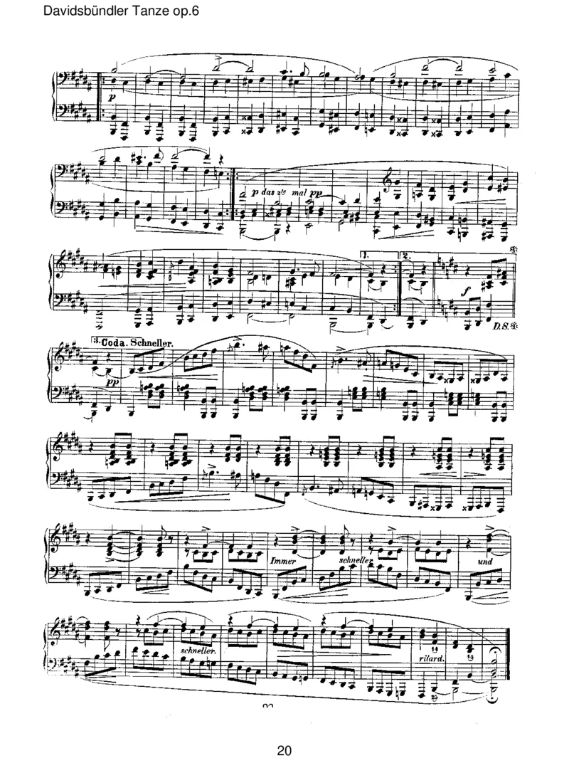 Davidsb&uuml;ndlerTanzeop.6_一万首著名钢琴曲谱哈农贝多芬合集视频教学电子版高清无水印可打印_1古典钢琴知名音乐家谱_舒曼钢琴谱全集_RobertSchumann罗伯特&middot;舒曼(1810-1856)