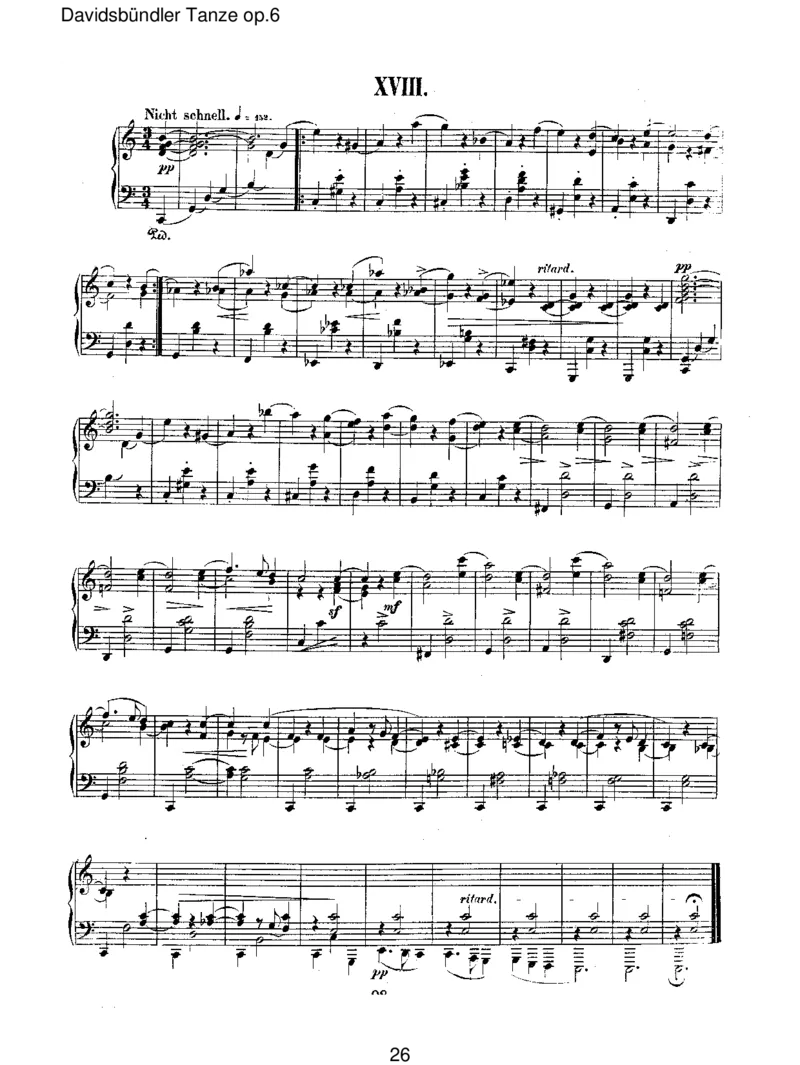 Davidsb&uuml;ndlerTanzeop.6_一万首著名钢琴曲谱哈农贝多芬合集视频教学电子版高清无水印可打印_1古典钢琴知名音乐家谱_舒曼钢琴谱全集_RobertSchumann罗伯特&middot;舒曼(1810-1856)