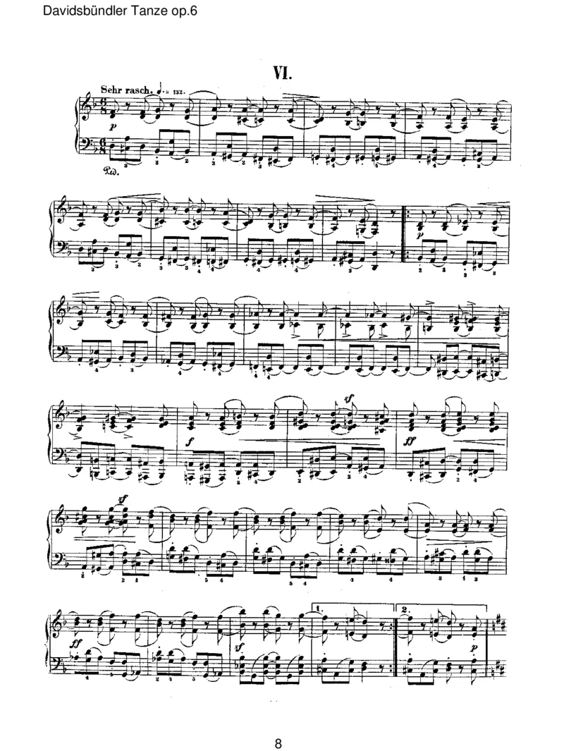 Davidsb&uuml;ndlerTanzeop.6_一万首著名钢琴曲谱哈农贝多芬合集视频教学电子版高清无水印可打印_1古典钢琴知名音乐家谱_舒曼钢琴谱全集_RobertSchumann罗伯特&middot;舒曼(1810-1856)