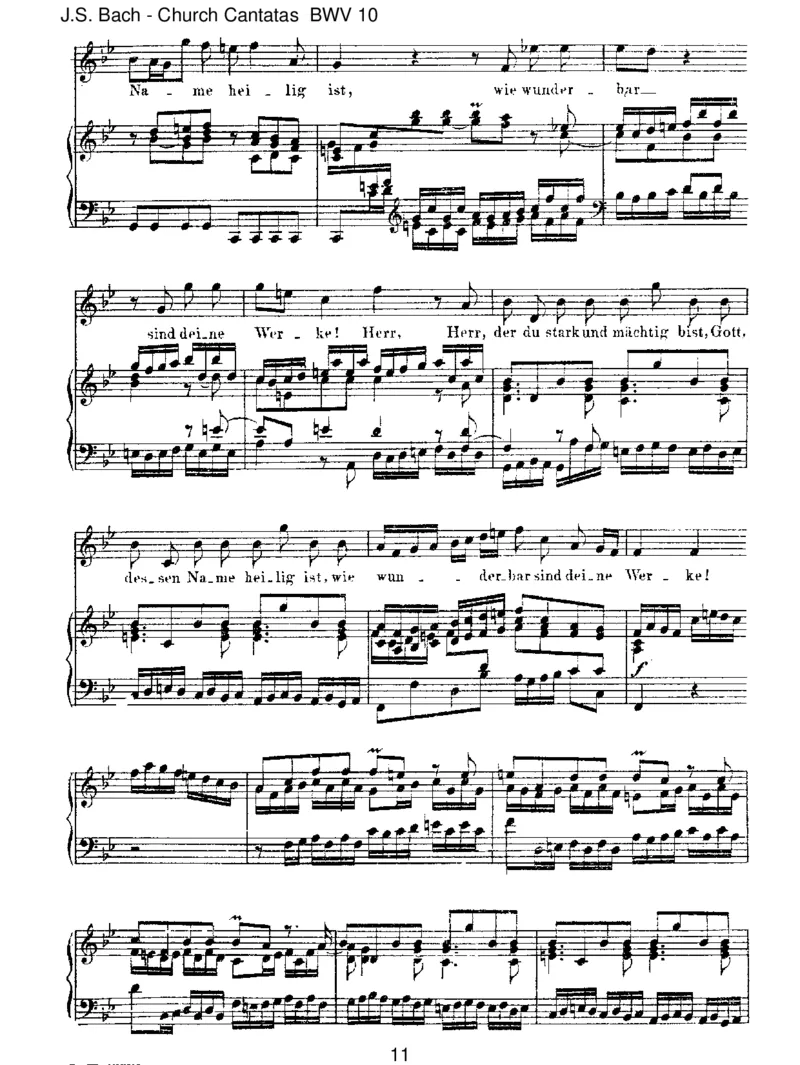 BWV10MeineSeelerhebtdenHerren_一万首著名钢琴曲谱哈农贝多芬合集视频教学电子版高清无水印可打印_1古典钢琴知名音乐家谱_巴赫钢琴谱全集_J.S巴赫作品全集_JohannSebastianBach(1685-1750)巴赫