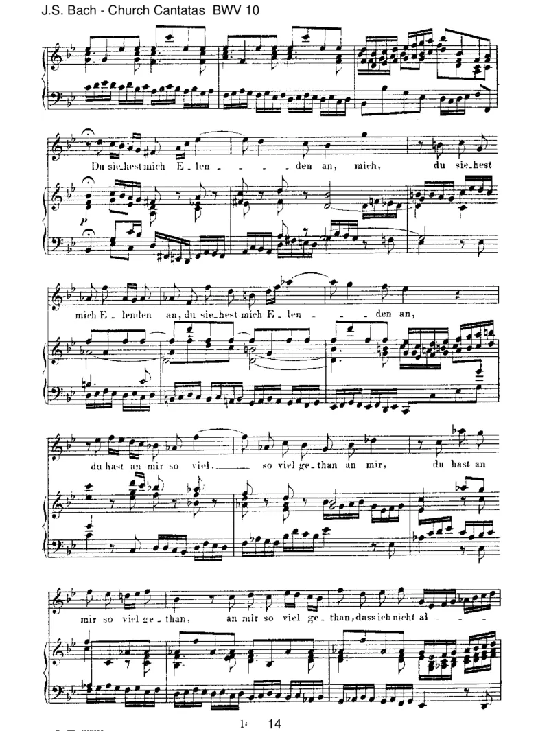 BWV10MeineSeelerhebtdenHerren_一万首著名钢琴曲谱哈农贝多芬合集视频教学电子版高清无水印可打印_1古典钢琴知名音乐家谱_巴赫钢琴谱全集_J.S巴赫作品全集_JohannSebastianBach(1685-1750)巴赫