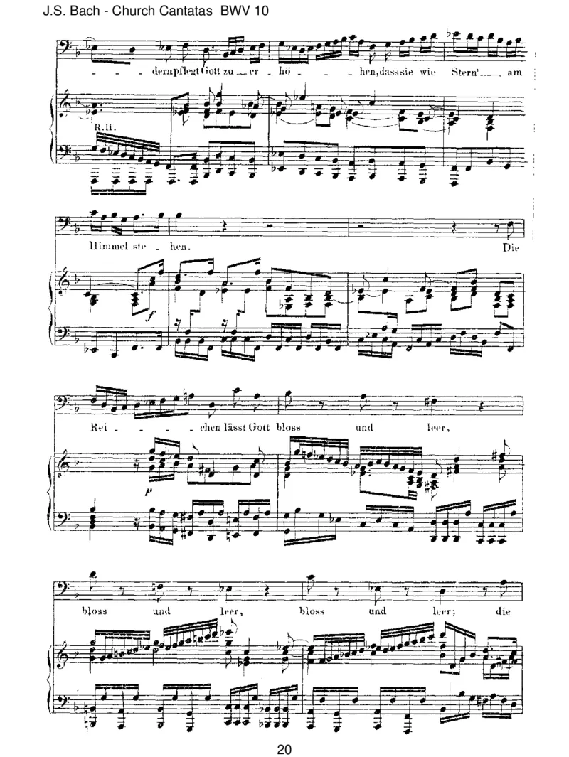 BWV10MeineSeelerhebtdenHerren_一万首著名钢琴曲谱哈农贝多芬合集视频教学电子版高清无水印可打印_1古典钢琴知名音乐家谱_巴赫钢琴谱全集_J.S巴赫作品全集_JohannSebastianBach(1685-1750)巴赫