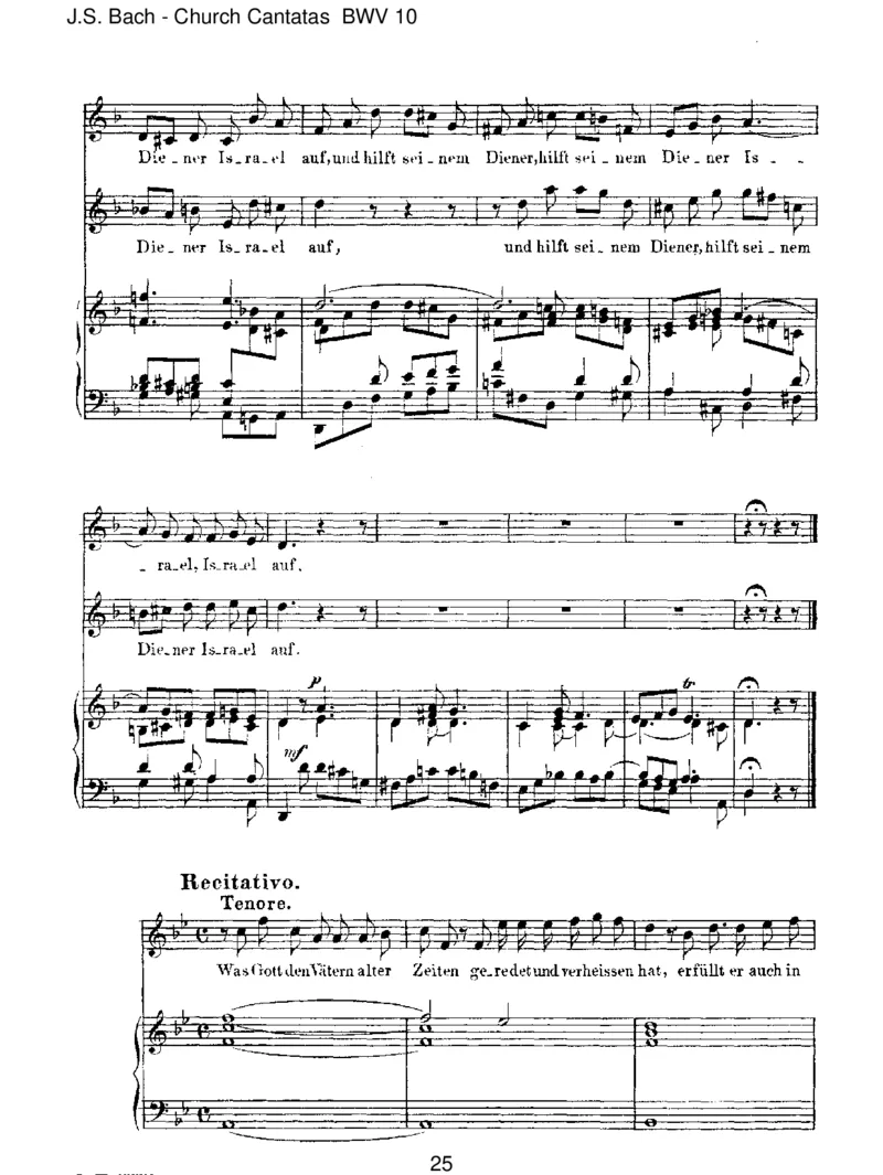 BWV10MeineSeelerhebtdenHerren_一万首著名钢琴曲谱哈农贝多芬合集视频教学电子版高清无水印可打印_1古典钢琴知名音乐家谱_巴赫钢琴谱全集_J.S巴赫作品全集_JohannSebastianBach(1685-1750)巴赫