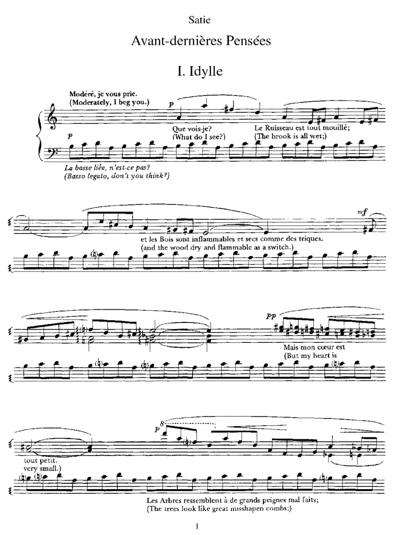 Avant-denieresPensees_一万首著名钢琴曲谱哈农贝多芬合集视频教学电子版高清无水印可打印_1古典钢琴知名音乐家谱_萨蒂钢琴谱全集_其他