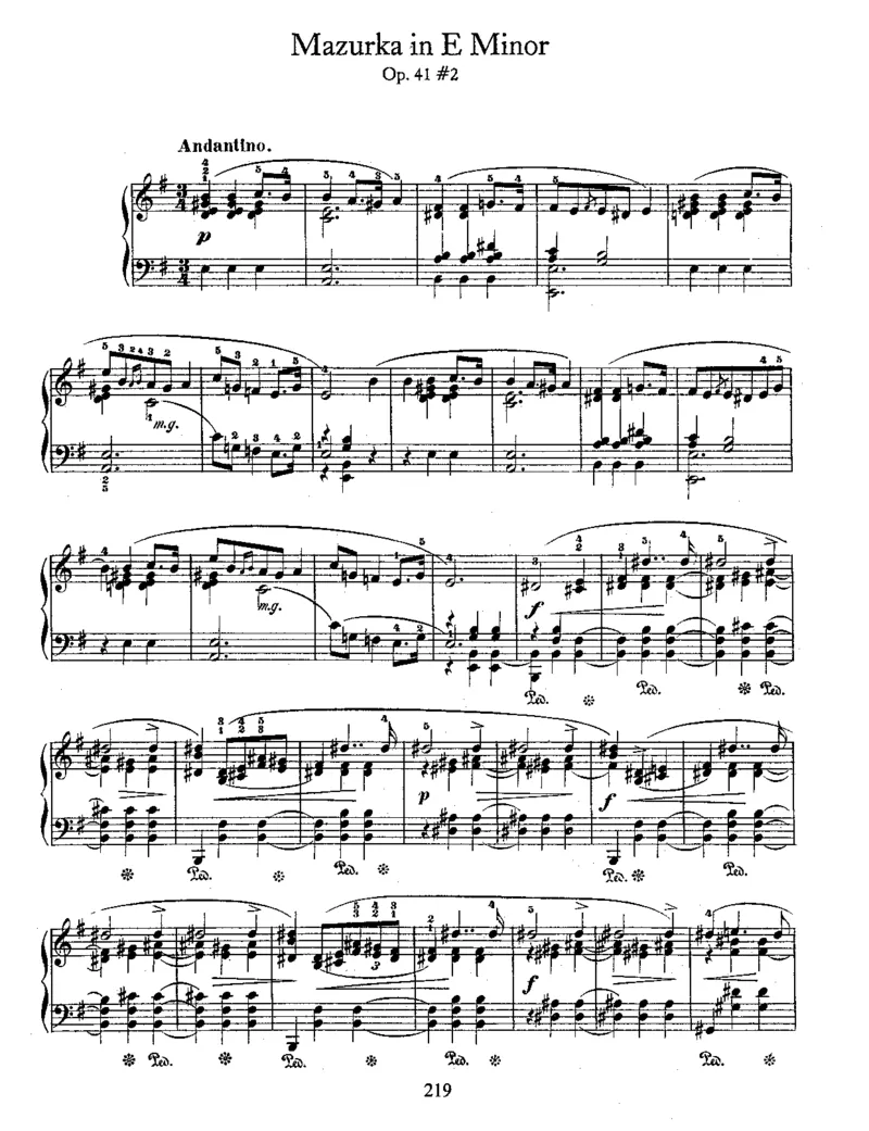 4Mazurkas,Op41_一万首著名钢琴曲谱哈农贝多芬合集视频教学电子版高清无水印可打印_1古典钢琴知名音乐家谱_肖邦钢琴谱全集_马祖卡