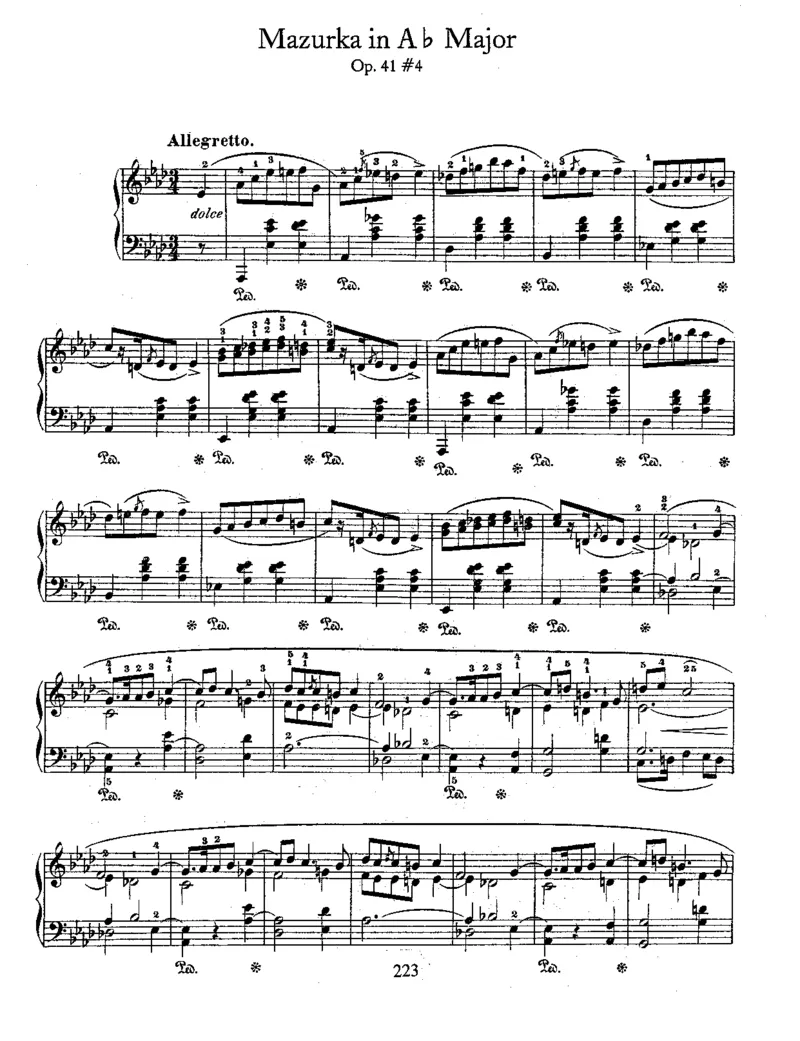 4Mazurkas,Op41_一万首著名钢琴曲谱哈农贝多芬合集视频教学电子版高清无水印可打印_1古典钢琴知名音乐家谱_肖邦钢琴谱全集_马祖卡