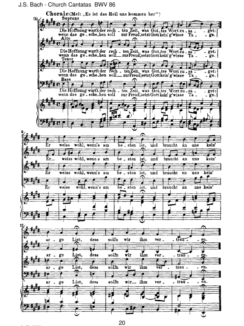 BWV86Wahrlich,wahrlich,ichsageeuch_一万首著名钢琴曲谱哈农贝多芬合集视频教学电子版高清无水印可打印_1古典钢琴知名音乐家谱_巴赫钢琴谱全集_J.S巴赫作品全集