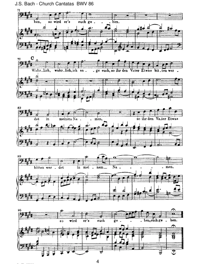 BWV86Wahrlich,wahrlich,ichsageeuch_一万首著名钢琴曲谱哈农贝多芬合集视频教学电子版高清无水印可打印_1古典钢琴知名音乐家谱_巴赫钢琴谱全集_J.S巴赫作品全集