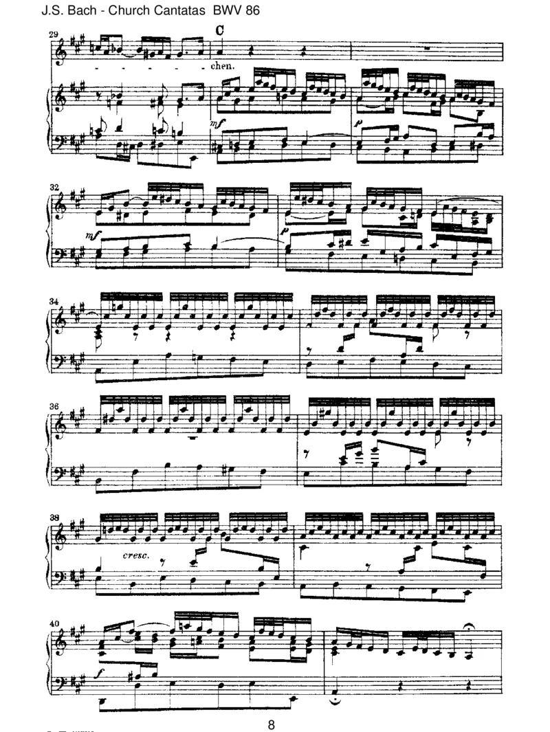 BWV86Wahrlich,wahrlich,ichsageeuch_一万首著名钢琴曲谱哈农贝多芬合集视频教学电子版高清无水印可打印_1古典钢琴知名音乐家谱_巴赫钢琴谱全集_J.S巴赫作品全集