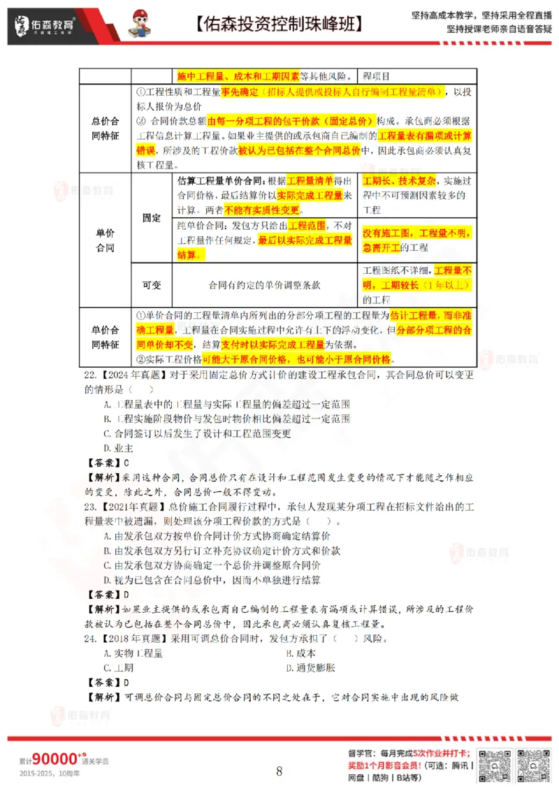 2月28日佑森投资控制珠峰班VIP作业答案_监理工程师_2025监理工程师_2025年监理工程师SVIP_2025年监理土建控制SVIP_02-基础精讲✿高端面授✿深度强化