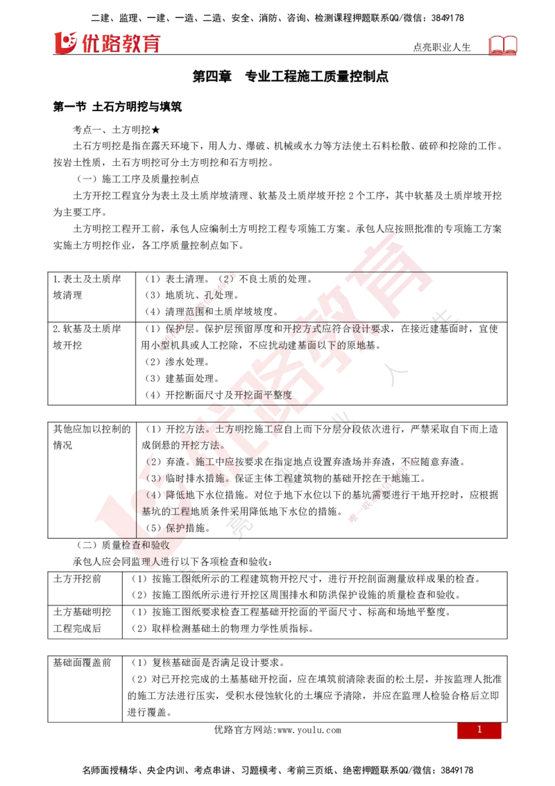 25年《质量控制（水利）》第4章讲义（打印版）_监理工程师_2025监理工程师_2025年监理工程师SVIP_2025年监理水利控制SVIP_02-基础精讲✿高端面授✿深度强化