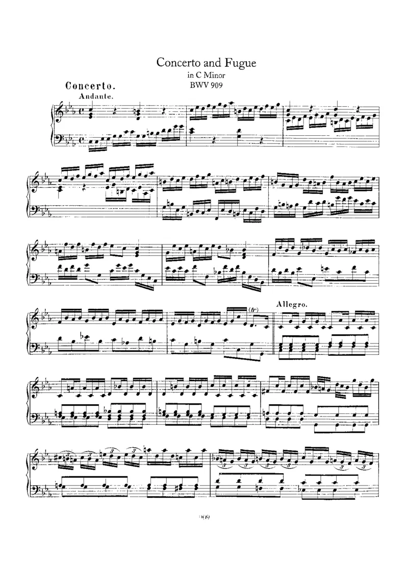 ConcertoandFugueinc,BWV909_一万首著名钢琴曲谱哈农贝多芬合集视频教学电子版高清无水印可打印_1古典钢琴知名音乐家谱_巴赫钢琴谱全集_其他