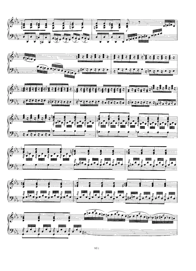 ConcertoandFugueinc,BWV909_一万首著名钢琴曲谱哈农贝多芬合集视频教学电子版高清无水印可打印_1古典钢琴知名音乐家谱_巴赫钢琴谱全集_其他