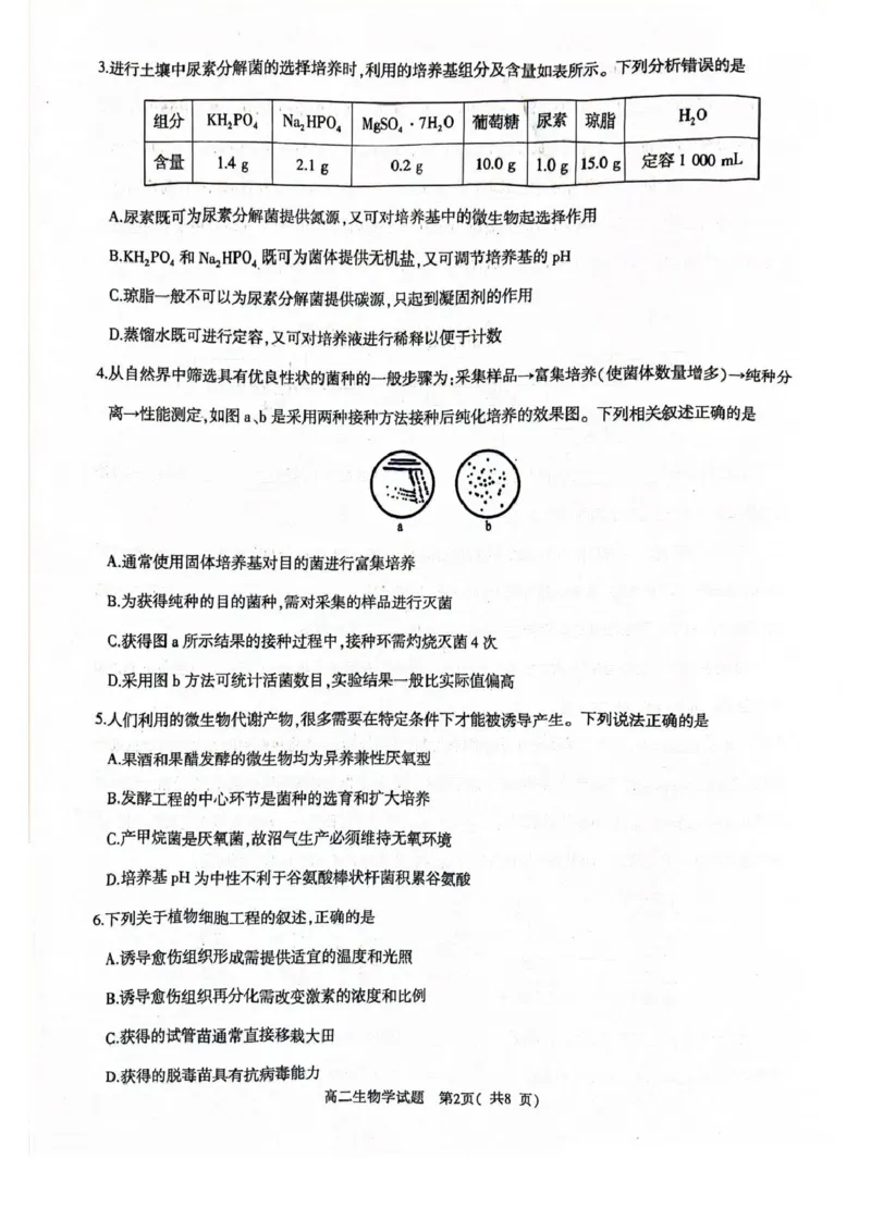 河南省信阳市2024-2025学年高一下学期4月期中考试生物PDF版含解析_2024-2025高一（7-7月题库）_2025年05月试卷_0514河南省信阳市2024-2025学年高一下学期4月期中考试