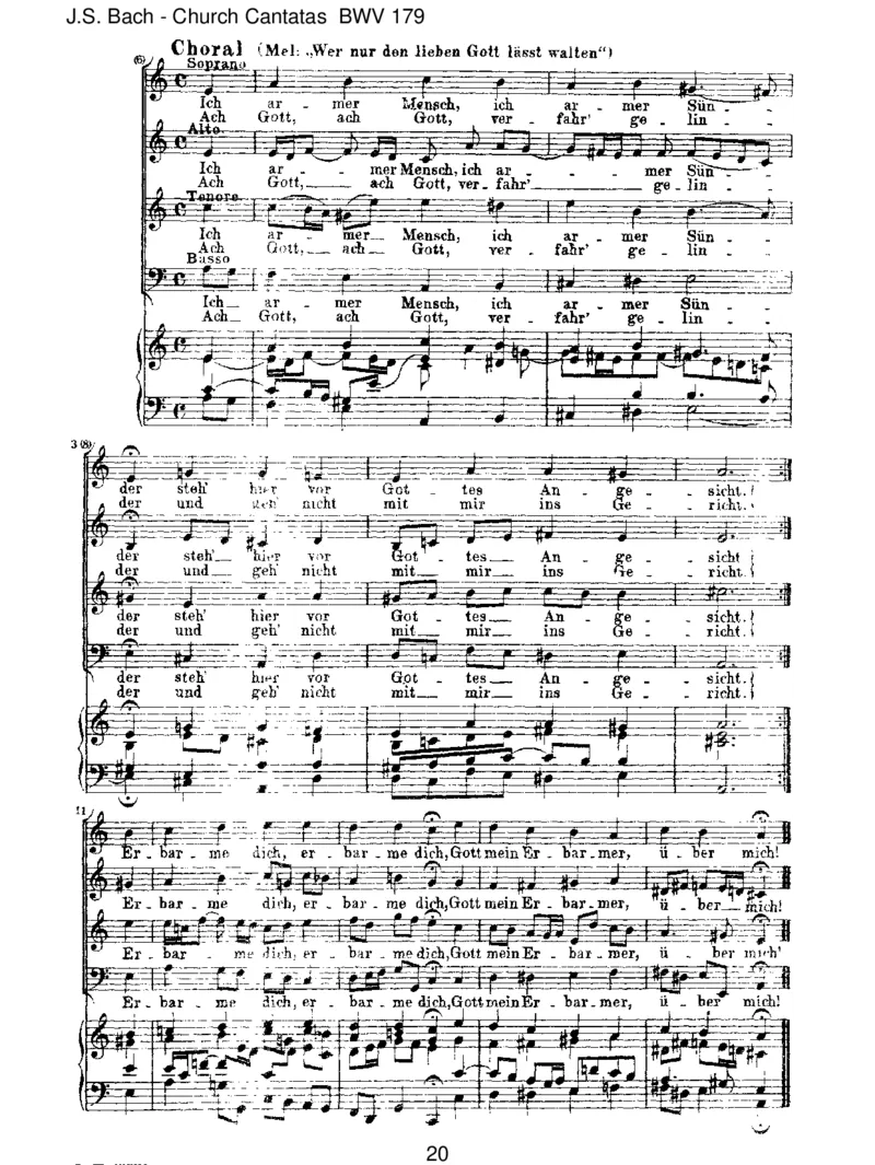 BWV179Siehezu,dassdeineGottesfurcht_一万首著名钢琴曲谱哈农贝多芬合集视频教学电子版高清无水印可打印_1古典钢琴知名音乐家谱_巴赫钢琴谱全集_J.S巴赫作品全集