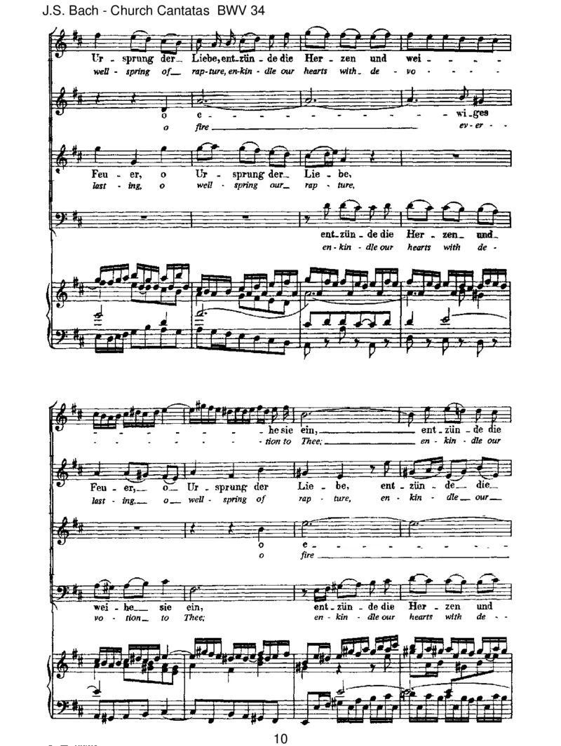 BWV34OewigesFeuer,oUrsprungderLiebe_一万首著名钢琴曲谱哈农贝多芬合集视频教学电子版高清无水印可打印_1古典钢琴知名音乐家谱_巴赫钢琴谱全集_J.S巴赫作品全集