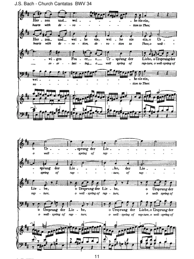 BWV34OewigesFeuer,oUrsprungderLiebe_一万首著名钢琴曲谱哈农贝多芬合集视频教学电子版高清无水印可打印_1古典钢琴知名音乐家谱_巴赫钢琴谱全集_J.S巴赫作品全集