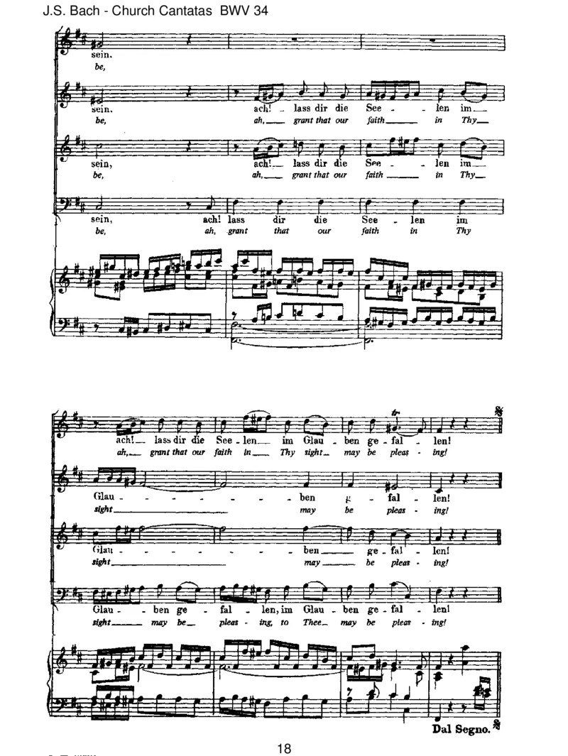 BWV34OewigesFeuer,oUrsprungderLiebe_一万首著名钢琴曲谱哈农贝多芬合集视频教学电子版高清无水印可打印_1古典钢琴知名音乐家谱_巴赫钢琴谱全集_J.S巴赫作品全集