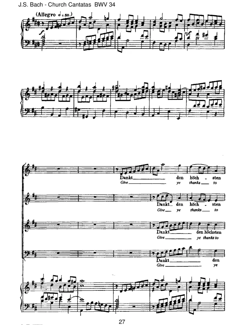 BWV34OewigesFeuer,oUrsprungderLiebe_一万首著名钢琴曲谱哈农贝多芬合集视频教学电子版高清无水印可打印_1古典钢琴知名音乐家谱_巴赫钢琴谱全集_J.S巴赫作品全集