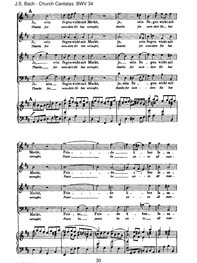 BWV34OewigesFeuer,oUrsprungderLiebe_一万首著名钢琴曲谱哈农贝多芬合集视频教学电子版高清无水印可打印_1古典钢琴知名音乐家谱_巴赫钢琴谱全集_J.S巴赫作品全集