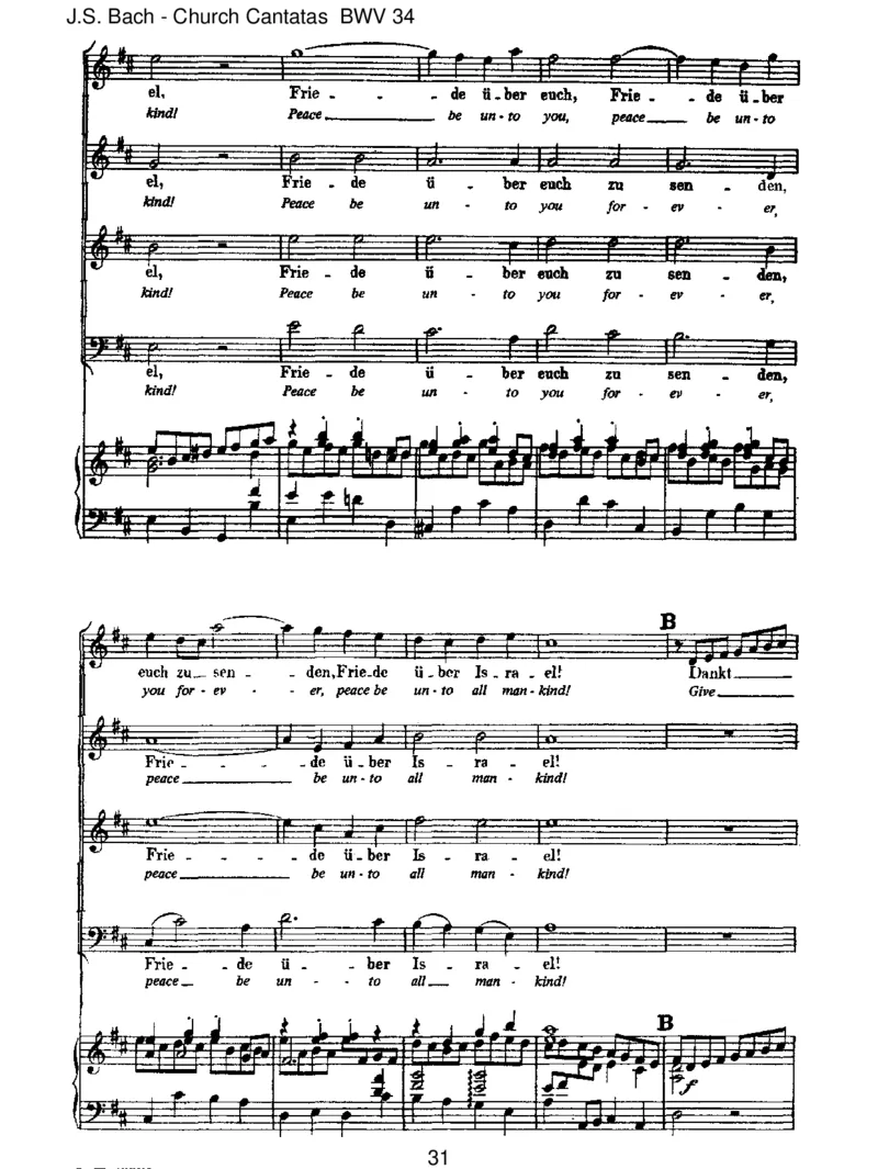 BWV34OewigesFeuer,oUrsprungderLiebe_一万首著名钢琴曲谱哈农贝多芬合集视频教学电子版高清无水印可打印_1古典钢琴知名音乐家谱_巴赫钢琴谱全集_J.S巴赫作品全集