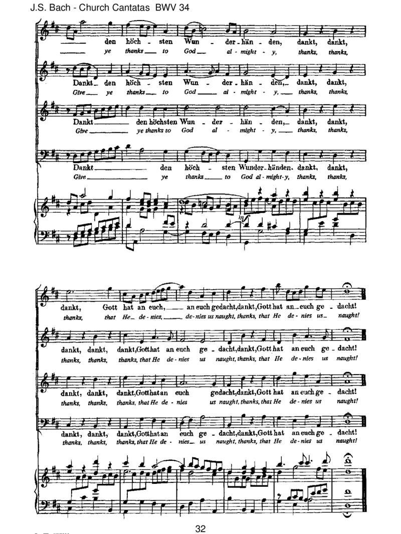 BWV34OewigesFeuer,oUrsprungderLiebe_一万首著名钢琴曲谱哈农贝多芬合集视频教学电子版高清无水印可打印_1古典钢琴知名音乐家谱_巴赫钢琴谱全集_J.S巴赫作品全集