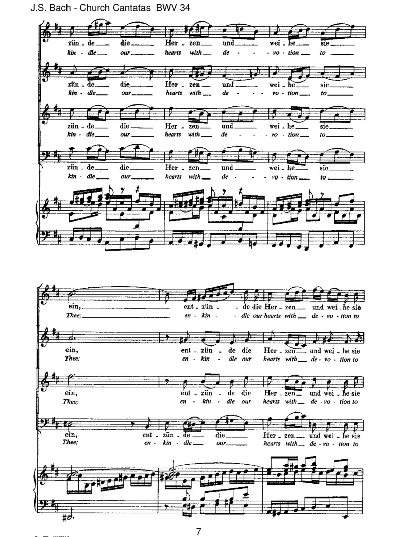 BWV34OewigesFeuer,oUrsprungderLiebe_一万首著名钢琴曲谱哈农贝多芬合集视频教学电子版高清无水印可打印_1古典钢琴知名音乐家谱_巴赫钢琴谱全集_J.S巴赫作品全集