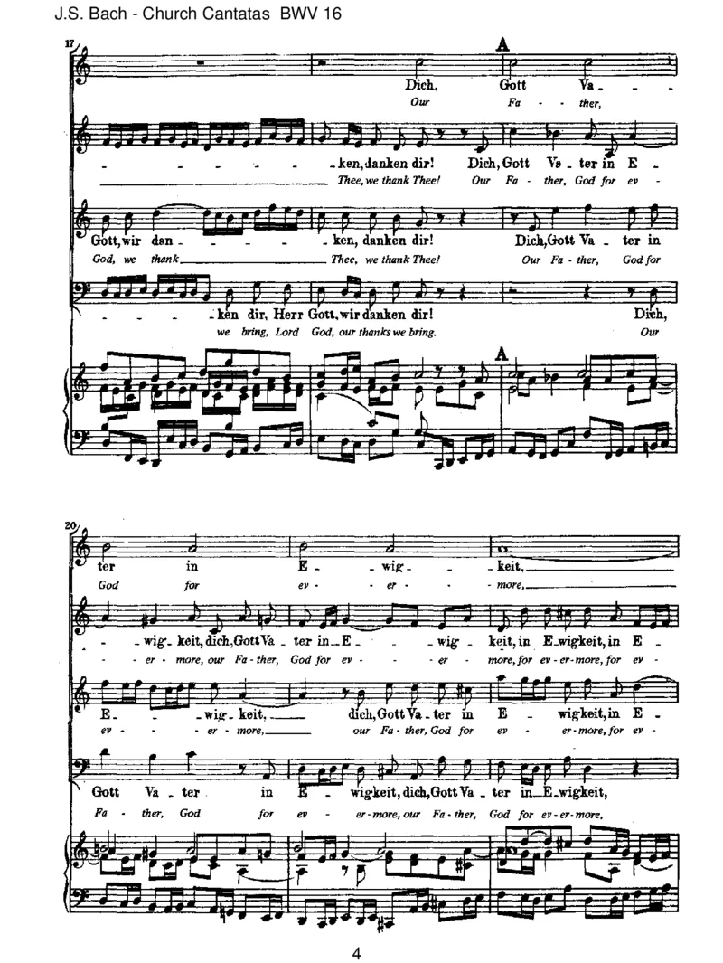 BWV16HerrGott,dichlobenwir_一万首著名钢琴曲谱哈农贝多芬合集视频教学电子版高清无水印可打印_1古典钢琴知名音乐家谱_巴赫钢琴谱全集_J.S巴赫作品全集_JohannSebastianBach(1685-1750)巴赫