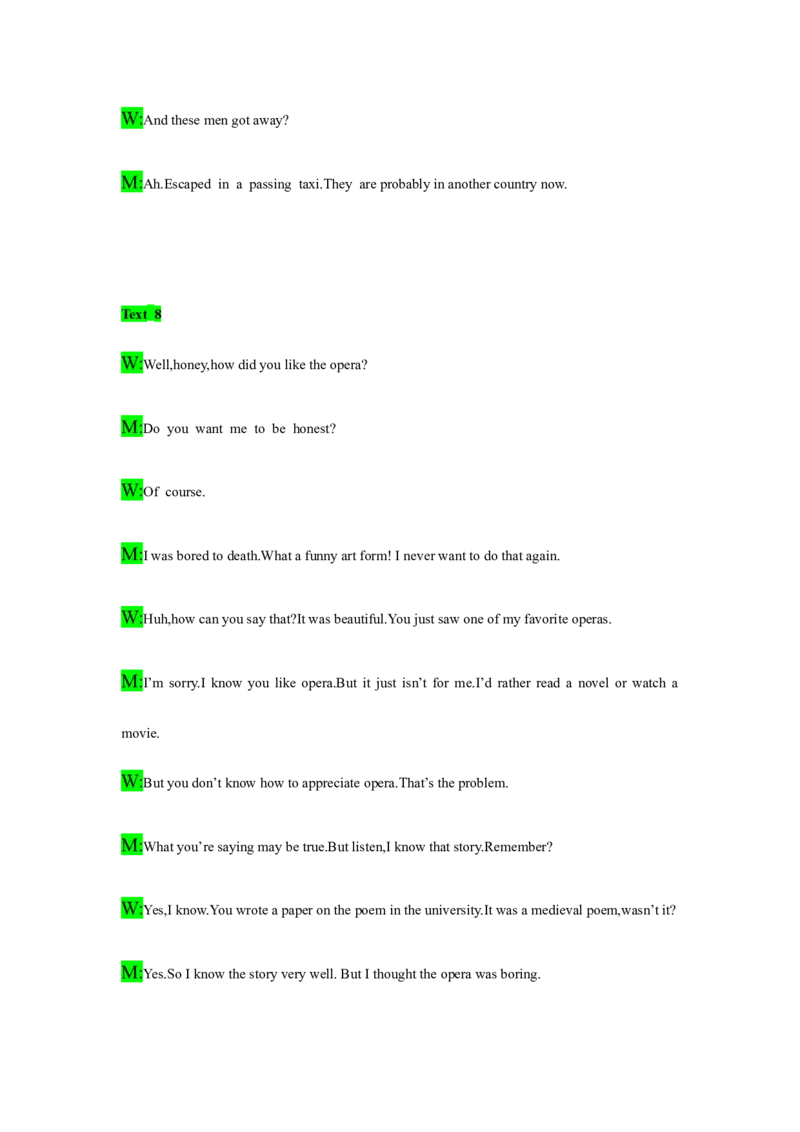 备考2024新高考英语听力(答案+文本)13_2024年5月_01按日期_1号_2024高考英语听力专题（80套模拟训练+历年真题）(附音频）_高考英语听力高分80套模拟训练_881