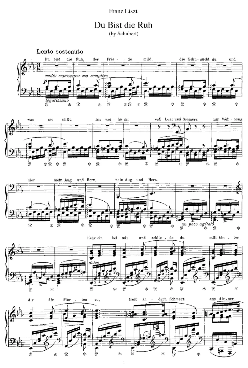 DubistdieRuh(Schubert)_一万首著名钢琴曲谱哈农贝多芬合集视频教学电子版高清无水印可打印_1古典钢琴知名音乐家谱_李斯特钢琴谱全集_改编舒伯特