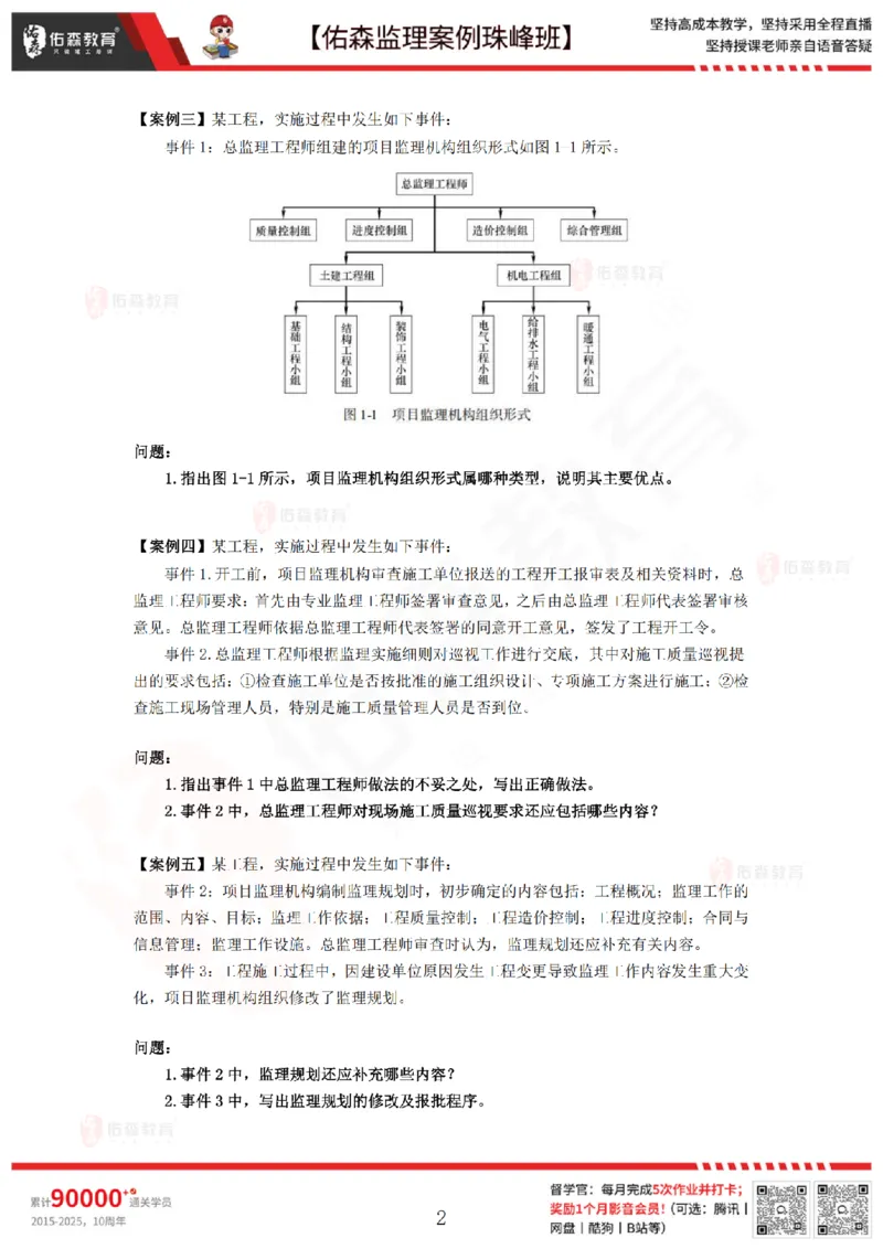 3月19日佑森监理案例珠峰班VIP作业_监理工程师_2025监理工程师_2025年监理工程师SVIP_2025年监理土建案例SVIP_02-基础精讲✿高端面授✿深度强化