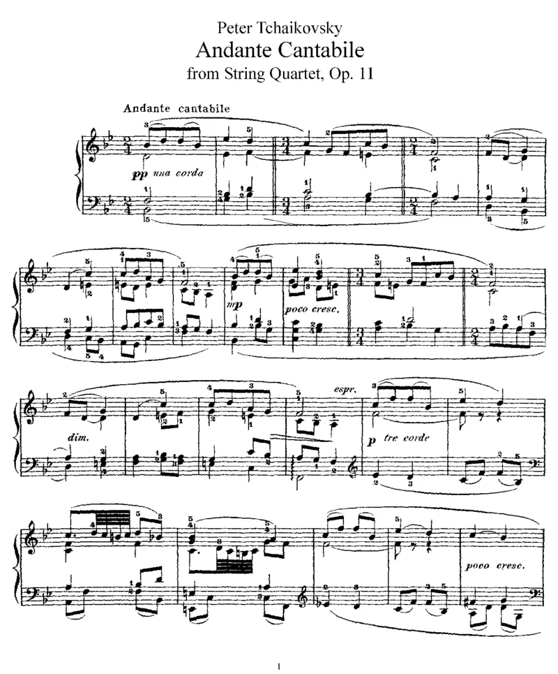AndanteCantabile(fromOp11)_一万首著名钢琴曲谱哈农贝多芬合集视频教学电子版高清无水印可打印_1古典钢琴知名音乐家谱_柴科夫斯基钢琴谱全集_其他