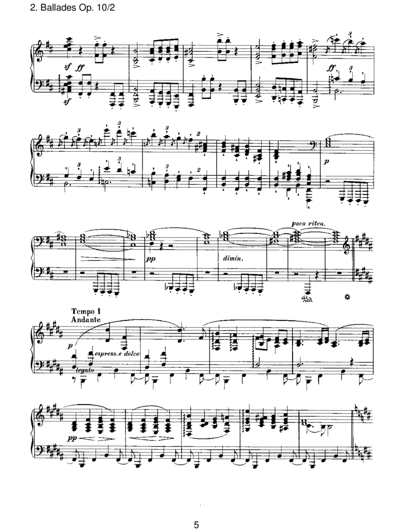 BalladesOp.10_2_一万首著名钢琴曲谱哈农贝多芬合集视频教学电子版高清无水印可打印_1古典钢琴知名音乐家谱_勃拉姆斯钢琴谱全集_III.ShorterWorks_FourBalladesOp.10