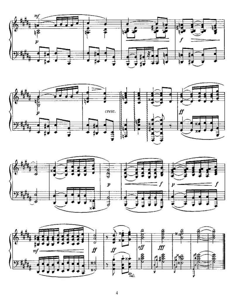 5Preludes,Op16_一万首著名钢琴曲谱哈农贝多芬合集视频教学电子版高清无水印可打印_1古典钢琴知名音乐家谱_斯克里亚宾钢琴谱全集_前奏曲